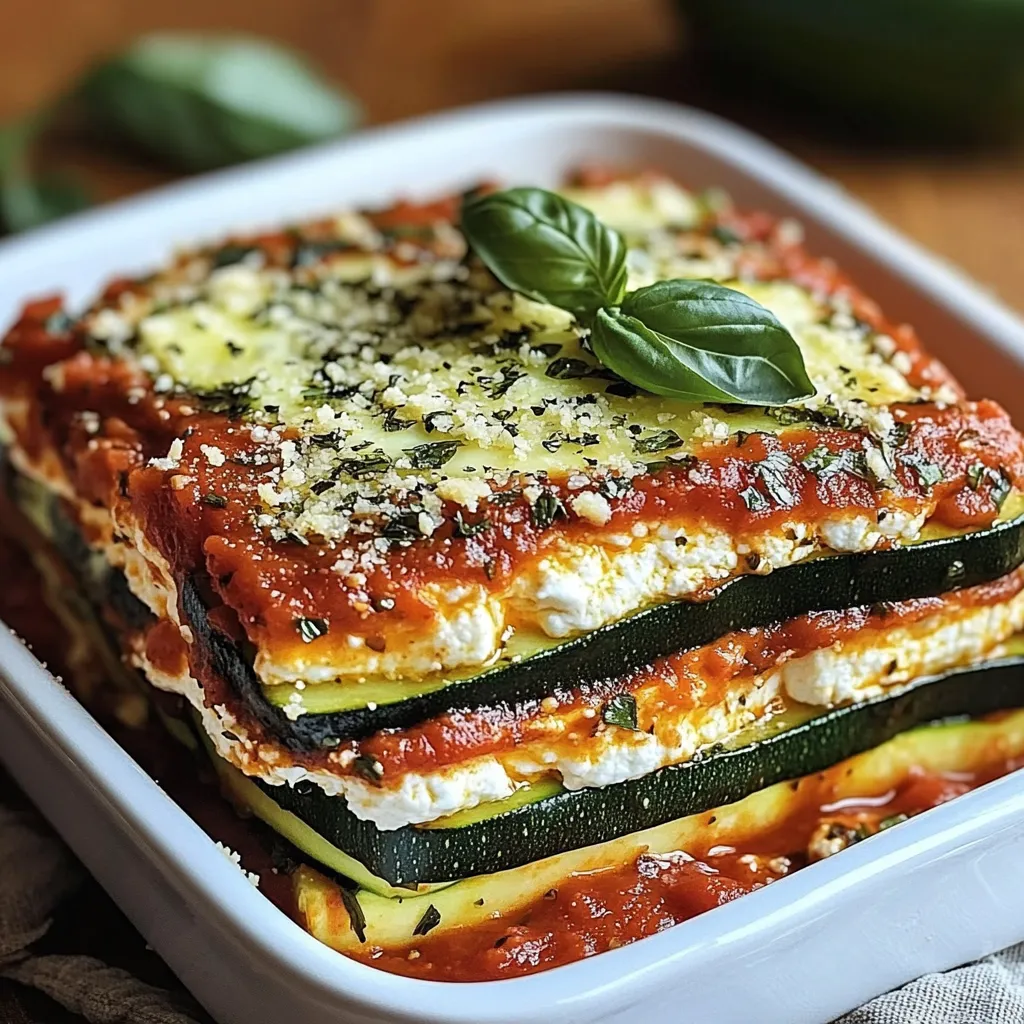 Stacked Zucchini Ricotta Melts