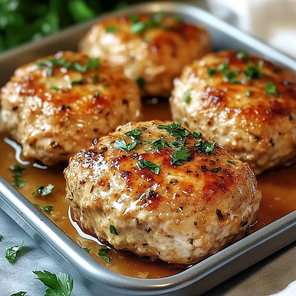 Golden Garlic Parmesan Chicken Loaves
