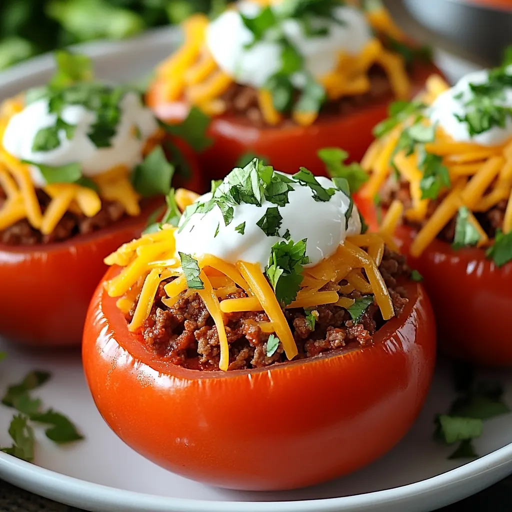 Taco Stuffed Tomatoes