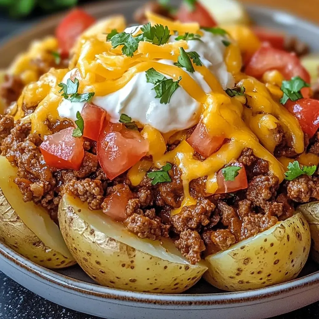 Taco Baked Potatoes