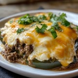Layered Poblano Casserole