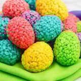 A mix of colorful egg-shaped treats.