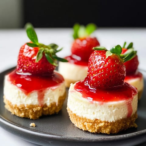 Mini Strawberry Cheesecakes