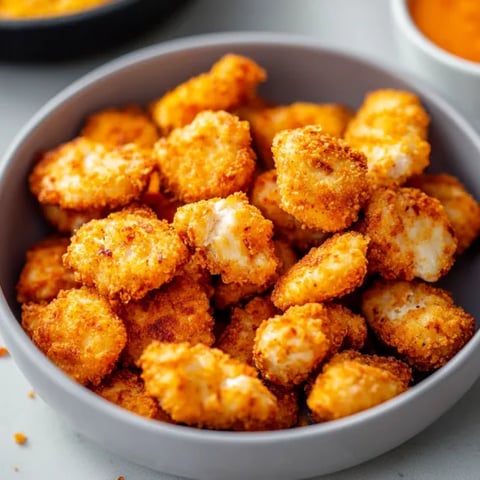 A bowl of golden crispy chicken nuggets.